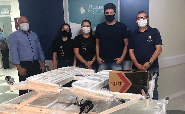 The Petit doa quatro camas motorizadas e uma bomba de infusão para o Hospital de Canela 1 Doacao HCC - Acontece Gramado