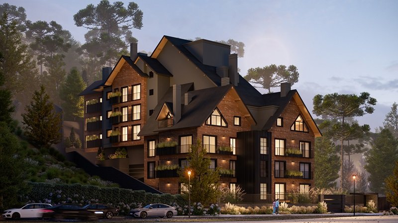 Bloque Incorporadora lança o Liverpool Gramado 1 Liverpool Gramado fachada noturna - Acontece Gramado