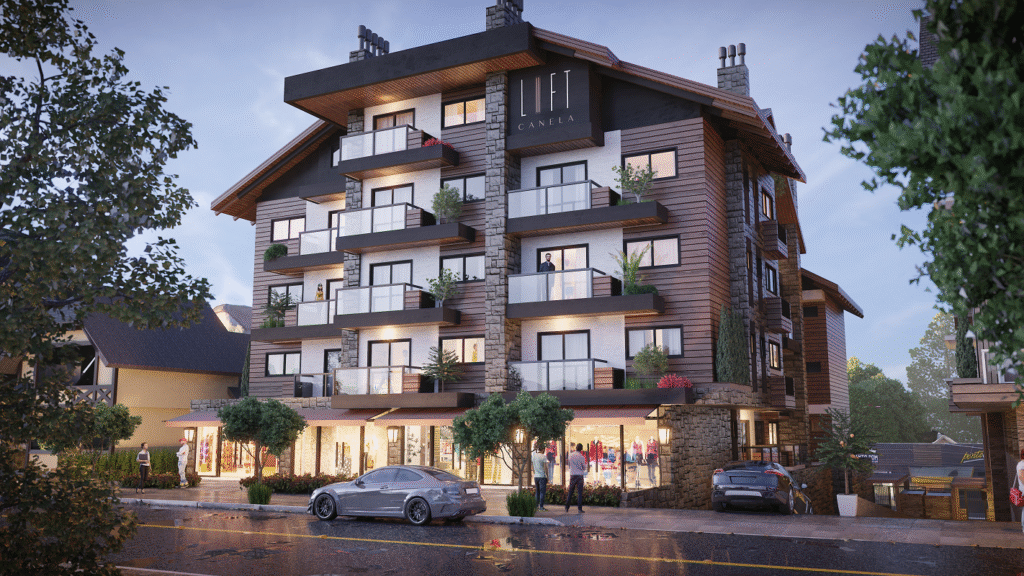 Loft Canela fachada 1 - Acontece Gramado