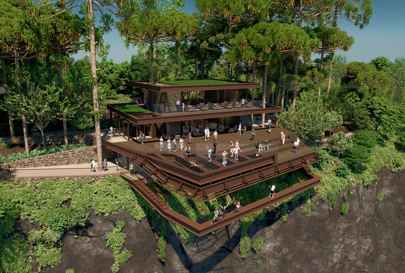 Novo Mirante da Cascata do Parque do Caracol Divulgacao 2 - Acontece Gramado