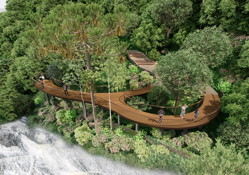 Novo deck da Cascata do Moinho Divulgacao 1 - Acontece Gramado