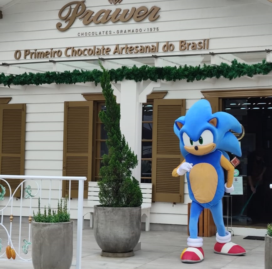 Personagem Sonic está em Gramado. Confira os locais onde ele estará no feriado 1 Sonic Gramado - Acontece Gramado