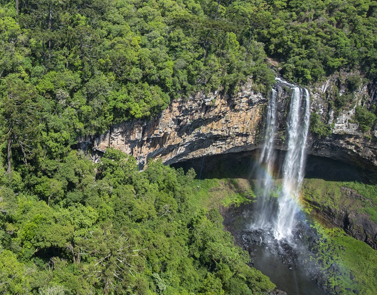 Vista da Cascata do Caracol no Parque do Caracol Foto de Rafael Cavalli - Acontece Gramado