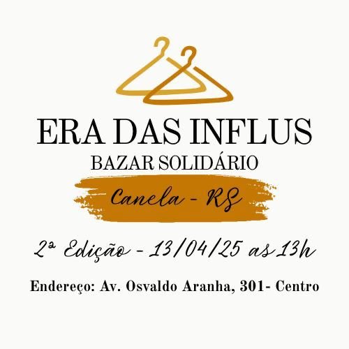 2ª edição do Bazar Era das Influs dia 13 de abril em Canela 1 bazar 1 - Acontece Gramado