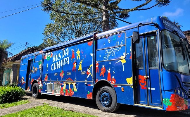 Gramado ganha "Bus da Cultura" e abre inscrições para artistas e oficinas 1 bus cultura - Acontece Gramado