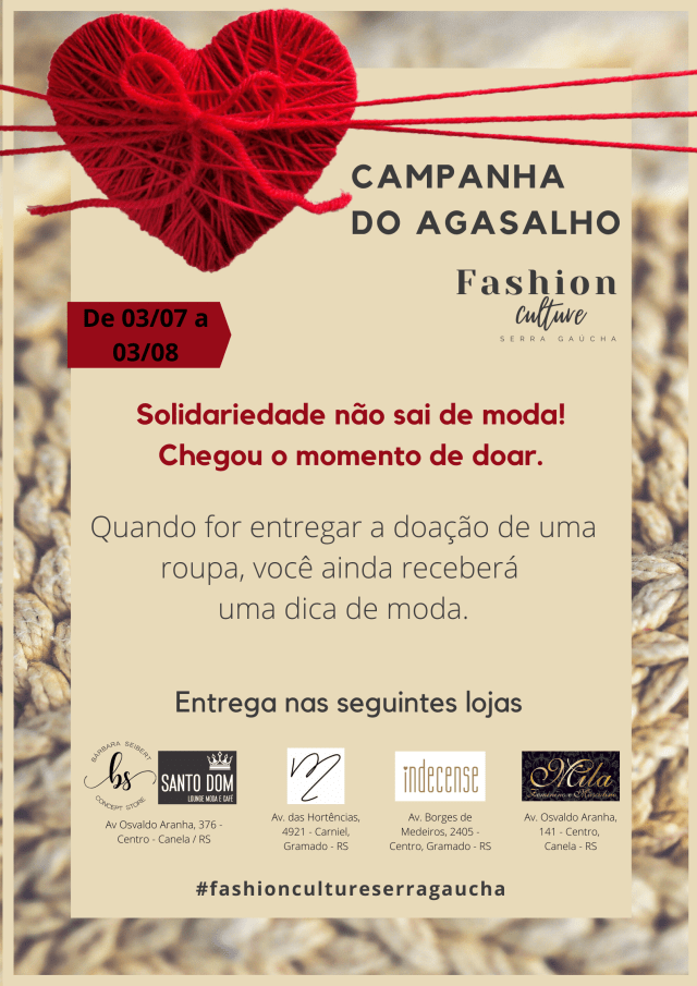 campanha do agasalho - Acontece Gramado