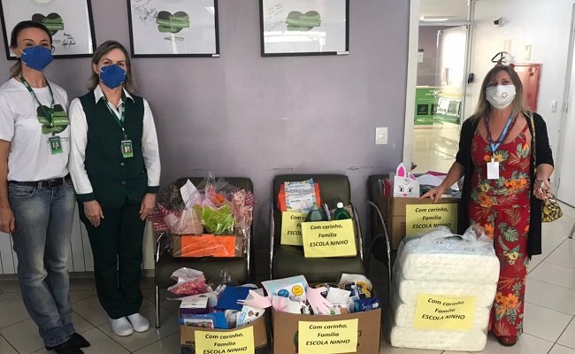 Alunos da Escola Ninho participam de ação solidária para o Hospital São Miguel 1 escola ninho 2 - Acontece Gramado