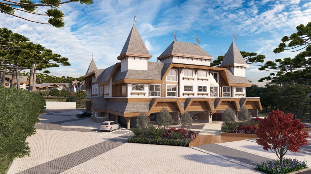R$ 200 milhões: Inicia a construção do Golden Villagio Laghetto, primeiro resort de Canela 1 fachada - Acontece Gramado