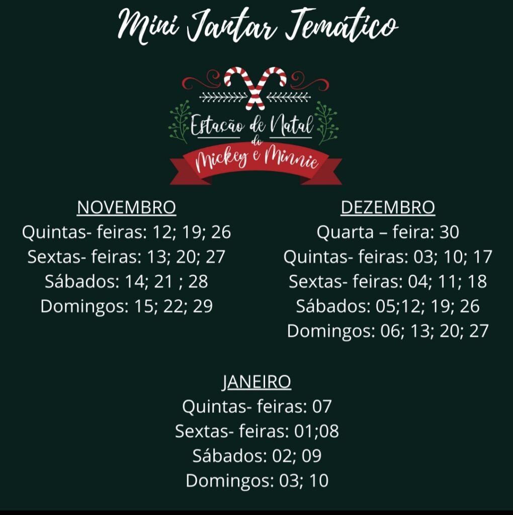 Estação de Natal promove Mini Jantares Temáticos com a turma do Mickey 2 mini - Acontece Gramado