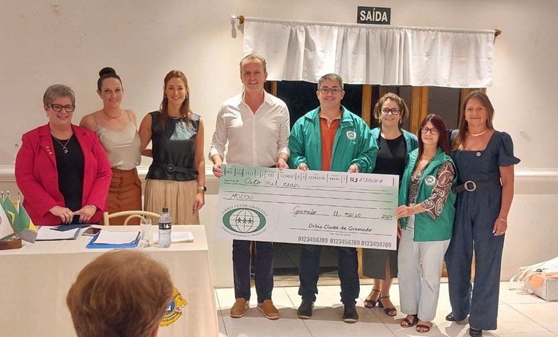 Clubes de Serviço de Gramado repassam R$ 53 mil reais ao Mocovi 1 mocovi e clubes - Acontece Gramado