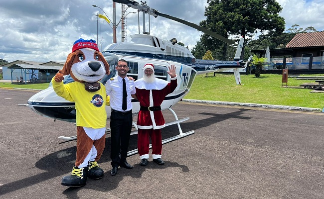 Chegada do Papai Noel será de helicóptero neste sábado no Alpen Park 1 papaiNoel alpen Foto samanta vasques - Acontece Gramado