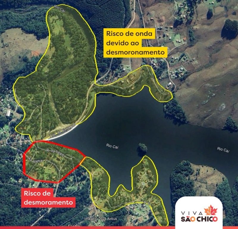 Prefeitura de São Chico alerta moradores do entorno da barragem do Salto sobre riscos de deslizamento 1 sao chico 2 2 - Acontece Gramado