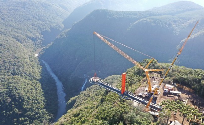 Skyglass no Parque da Ferradura recebe estrutura gigante em aço 1 sky - Acontece Gramado