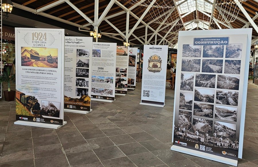 Memória sobre Trilhos: Uma viagem no tempo estaciona na Rua Coberta de Canela 1 trem - Acontece Gramado