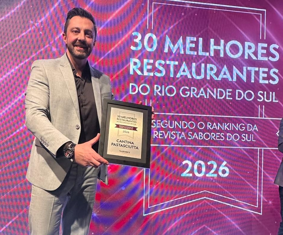 Cantina Pastasciutta entre os melhores restaurantes do RS no Prêmio Sabores do Sul 1 pastasciuta - Acontece Gramado