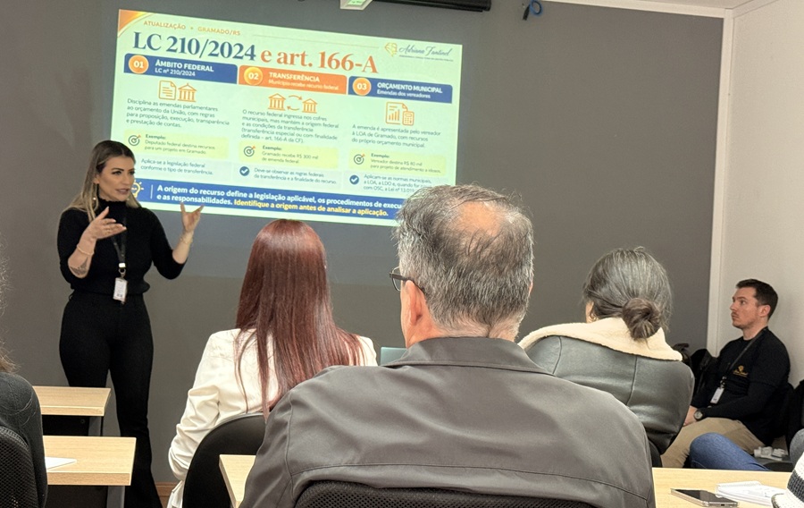 Câmara de Gramado promove capacitação sobre emendas impositivas para vereadores e servidores 1 Curso 04 - Acontece Gramado