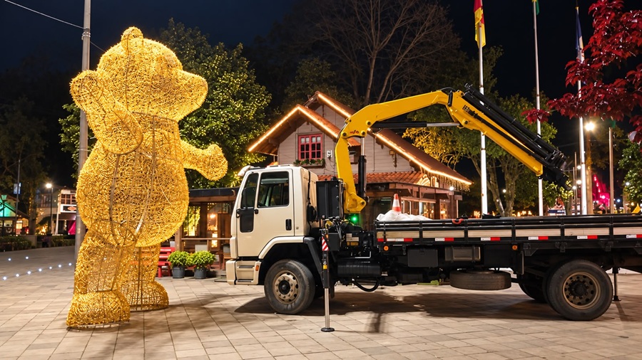 Canela antecipa montagem da decoração e dá início aos preparativos do 39º Sonho de Natal 1 Decoracao do Sonho de Natal de Canela ja esta nas ruas Divulgacao - Acontece Gramado